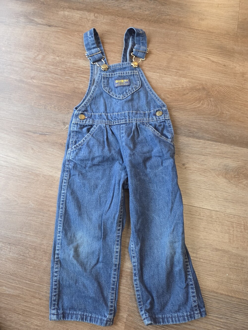 Vintage OshKosh B'gosh Denim Jean Overalls for Toddler Boys size 3T